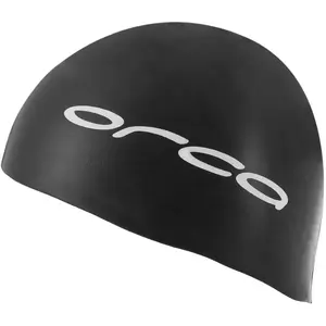 Orca Silicone Bonnet de Bain, Noir, Taille Unique