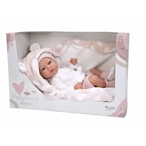 Comparateur de prix : MuÑecas Arias Poupée En Vinyle Elegance Blanket Weight Body Girl 38 Cm