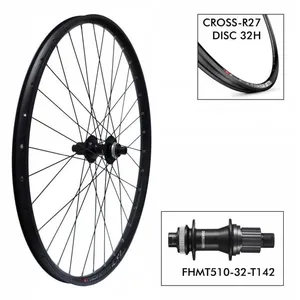 Roue de vélo Mach1 T. Cross-R27 32H - MT510 12x142 pas cher