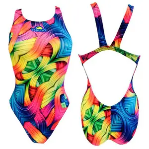 Comparateur de prix : Maillot de bain Turbo Roll bretelles larges lila femme - S