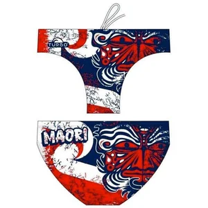 Turbo Maon Flag Maillot de Bain, Rouge/Marin, M Mixte pas cher