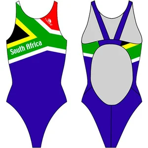 Turbo South Africa Pro Resist Swimsuit Bleu XL Femme pas cher