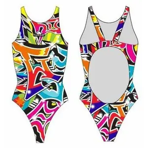 Turbo Graffiti Pro Resist Swimsuit Multicolore 3XL Femme pas cher