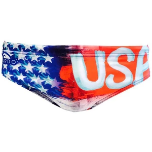 Maillots de bain - Turbo - Usa Painting - Rouge/Bleu - Imperméable - Respirant pas cher