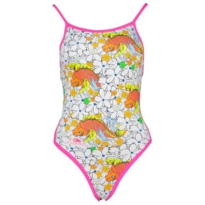 Maillot de bain Turbo Japan Vibes Revolution bande fine blanc femme - L pas cher