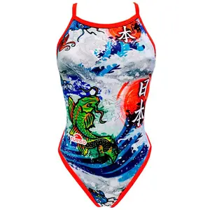 Comparateur de prix : Maillot de bain Turbo Japan Wall Revolution bretelles fines blanc femme - S