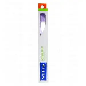 VITIS Orthodontic Access Brosse à dents Violet, Blanc pas cher