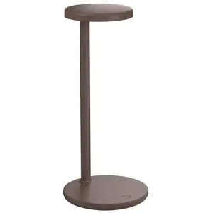 FLOS lampe de table OBLIQUE (2700K, marron opaque - Aluminium et PMMA) pas cher