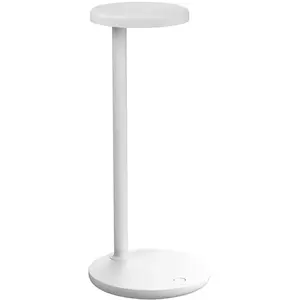 FLOS lampe de table OBLIQUE (2700K, blanc opaque - Aluminium et PMMA) pas cher