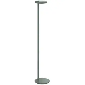 FLOS lampadaire OBLIQUE (2700K, vert sauge poli - Aluminium et méthacrylate)