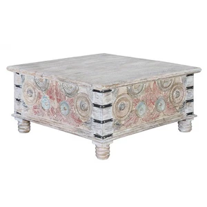 Comparateur de prix : GINER Y COLOMER Table basse bois multicolore - méloria décoration d'autrefois