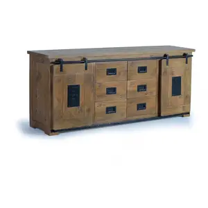 Comparateur de prix : GINER Y COLOMER Buffet en bois manguier et noir
