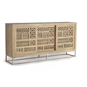 Comparateur de prix : GINER Y COLOMER Buffet en bois manguier et métal