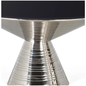 Comparateur de prix : GINER Y COLOMER Table basse verre trempé et base métallique 40x76 cm