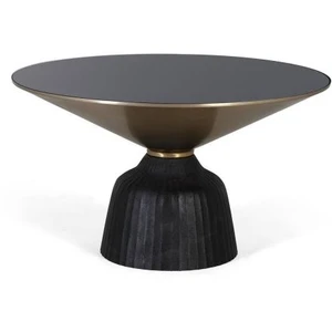 Comparateur de prix : GINER Y COLOMER Table basse plateau verre trempé structure aluminium