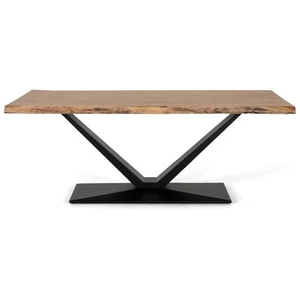 Comparateur de prix : GINER Y COLOMER Table à manger en bois d'acacia et métal