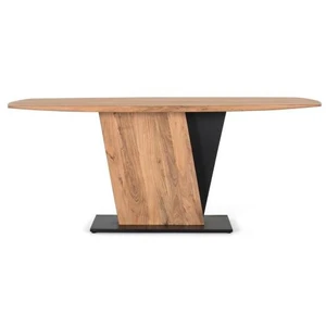 Table à manger en bois d'acacia multicolor.giner y colomer.76x90x190 pas cher