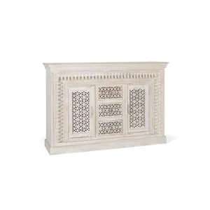 Comparateur de prix : GINER Y COLOMER Buffet en bois manguier blanc vieilli