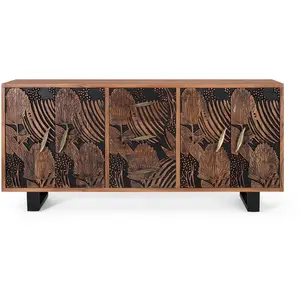 Comparateur de prix : GINER Y COLOMER Buffet bois d'acacia et métal