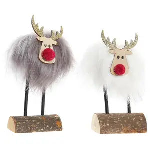Décorations de Noël DKD Home Decor Polyester Renne (7 x 5 x 16 cm) (2 ...Vendu paramazon