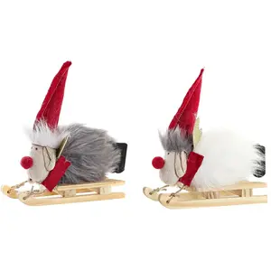 Décorations de Noël DKD Home Decor Polyester Renne (15 x 5,5 x 16,5 cm...Vendu paramazon