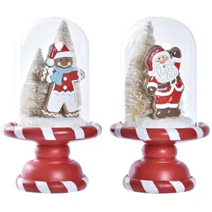 Décorations de Noël DKD Home Decor Résine (13,5 x 13,5 x 23,5 cm) (2 U...Vendu paramazon