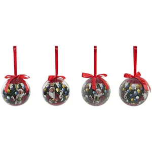 Comparateur de prix : Boules de Noël DKD Home Decor Père Noël PVC (7 pièces) (7,5 x 7,5 x 12 cm)