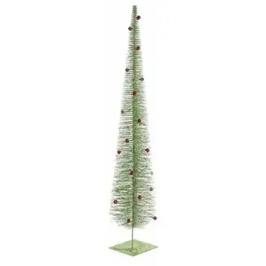 Sapin de Noël DKD Home Decor Polyester 22 x 22 x 120 cm pas cher