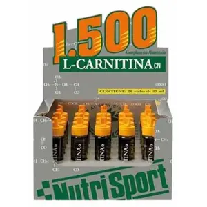 Comparateur de prix : Nutrisport Boîte De Flacons De Carnitine 1500 L Orange 20 Unités One Size