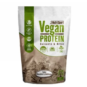 Comparateur de prix : Nutrisport Protéines Vegan Chocolat Et Noisette 468g One Size