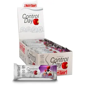 Comparateur de prix : Nutrisport Boîte De Barres Protéinées Control Day Baies Rouges 44g 28 Unités One Size