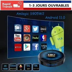 NOUVEAU Android 11.0 TV BOX HK1RBOX 2Go 16Go Amlogic S905W2 Lecteur mu...Vendu parcdiscount