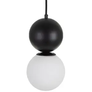 Suspension 13,8 x 13,8 x 25,8 cm Verre Métal / Verre Métal Blanc 220 V 240 V TU pas cher