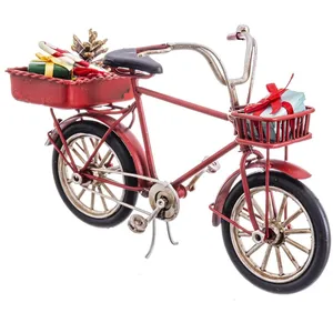 BigBuy Christmas Décoration de Noël Rouge Multicolore Métal Vélo 16 x ...Vendu paramazon