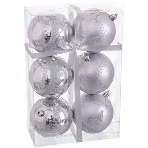 Comparateur de prix : BigBuy Christmas Boules de Noël Argent Plastique Cerf 8 x 8 x 8 cm (6 ...