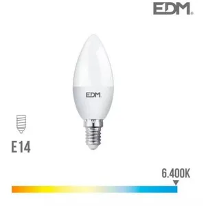 Comparateur de prix : EDM - Ampoule led E14 7W Bougie équivalent à 48W - Blanc du Jour 6400K