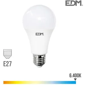 EDM Ampoule led E27 24W Ronde A70 équivalent à 200W - Blanc du Jour 6400K pas cher