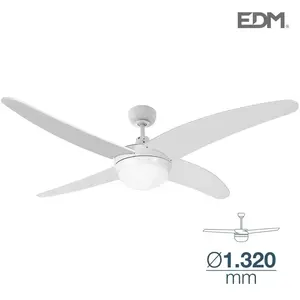 Comparateur de prix : EDM 33806 Caspio Ventilateur de Plafond et Télécommande 60W Blanc