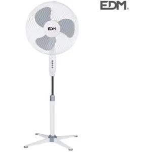 Comparateur de prix : Ventilateur sur pied EDM 45W - 40cm - Blanc 33500
