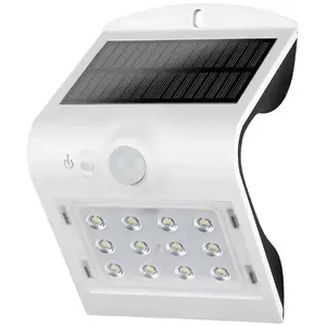 Comparateur de prix : Applique Solaire avec Capteur Led EDM 1,5W 220 Lumens 10x14cm - Blanc