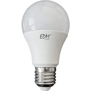 Comparateur de prix : EDM - Ampoule led E27 12W Ronde A60 équivalent à 75W - Blanc Chaud 3200K
