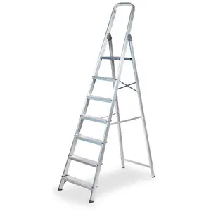 EDM 75056 Escabeau Domestique en Aluminium 7 marches Multicolore Taille Unique pas cher