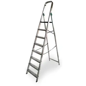 Escabeau domestique aluminium 8 marches edm pas cher