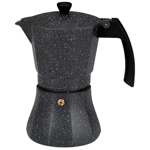 Comparateur de prix : Cafétière - EDM - Aluminium - 9 Tasses - Compatible tous types de cuisines - Noir
