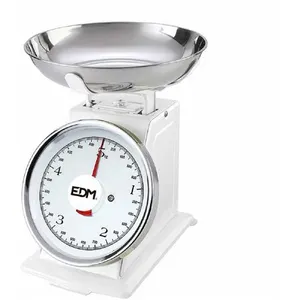 bascule de cuisine rétro EDM Blanc 5 kg 20,5 x 4 cm TU pas cher