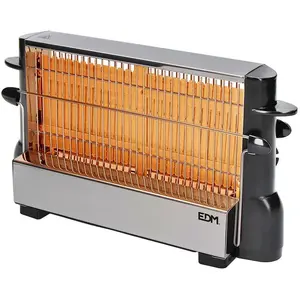 Grille-pain vertical inox 700W - edm - grille 4 tartines - chauffe des deux côtés pas cher