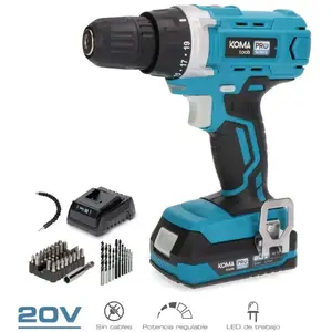 Set de forage et accessoires Koma Tools Pro Series Tournevis 40 Pièces pas cher