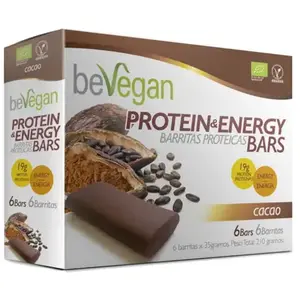 BeVegan BeVagan Barritas Cacao Protein-Energy 6x36g pas cher