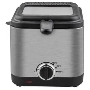 Küken Kuken Friteuse Avec Couvercle En Verre Acier Inoxydable 1l 900w
