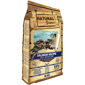 10kg Natural Greatness Salmon Nourriture pour chien dry